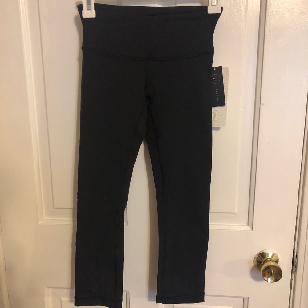 lulu lemon cropped wunder under leggings